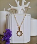 Łańcuszek pozłacany Słońce