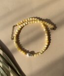 Słoneczny naszyjnik z perłą barokową